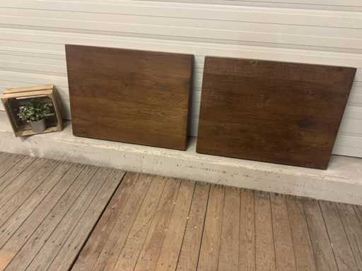 Piano del tavolo da bar in rovere massello (2x)