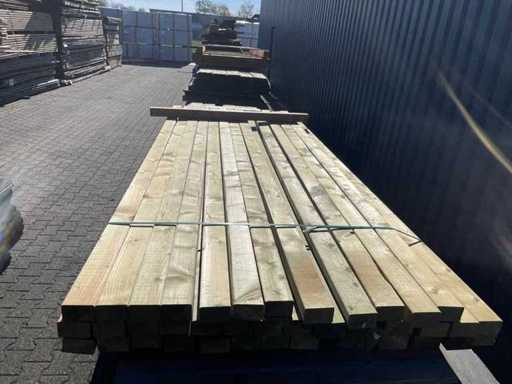 Règles de l’épicéa rabotées imprégnées 2600x75x47mm (39x)