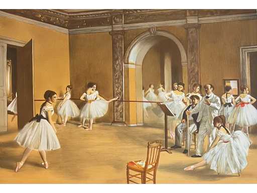 (to) Edgar Degas - la classe de danse - colour lithograph - from 1 euro