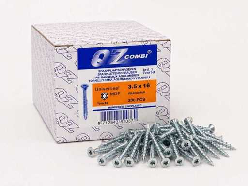 QZ - TX15 - 3.5x16 - Chipboard screws - 200pack (120x)