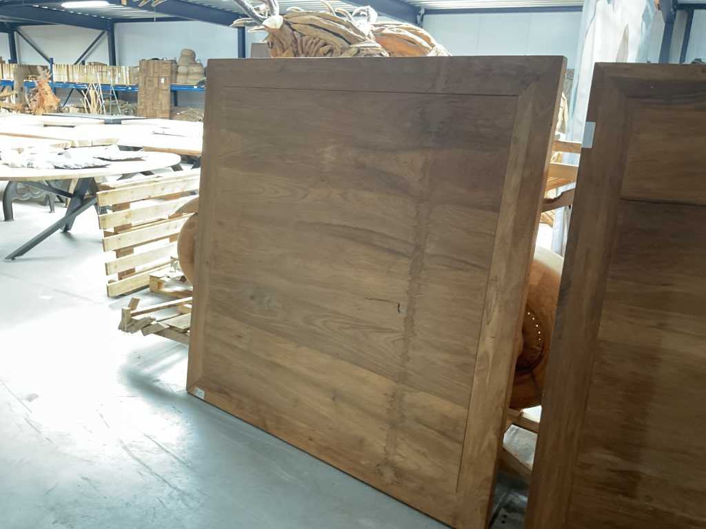 Piano tavolo in legno di teak (4x)