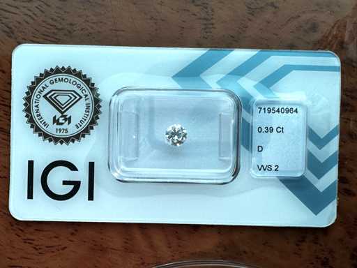 Diamant 0.39 carat Starcut briljant geslepen diamant gecertificeerd