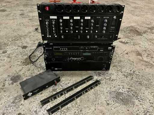 Audio / presentation set with tuner, amplifier, network receiver