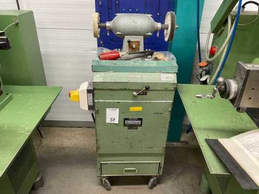 Drytex DT25 Dubbelsteens polijstmachine met afzuiging