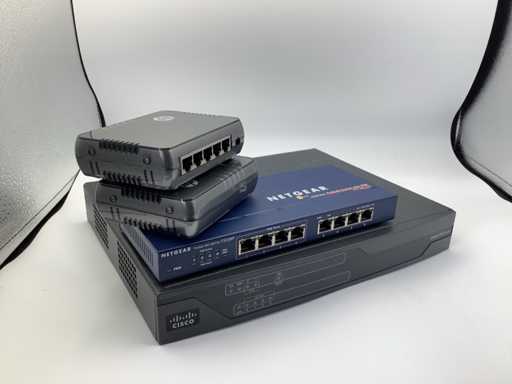 Various Wifi, router & switch (4x)