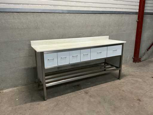 Blockhobel – Schneidetisch aus Edelstahl-Arbeitstisch