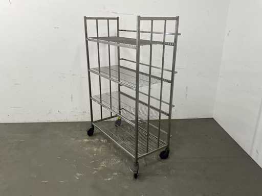 Blanco - Mobiele RVS Stelling