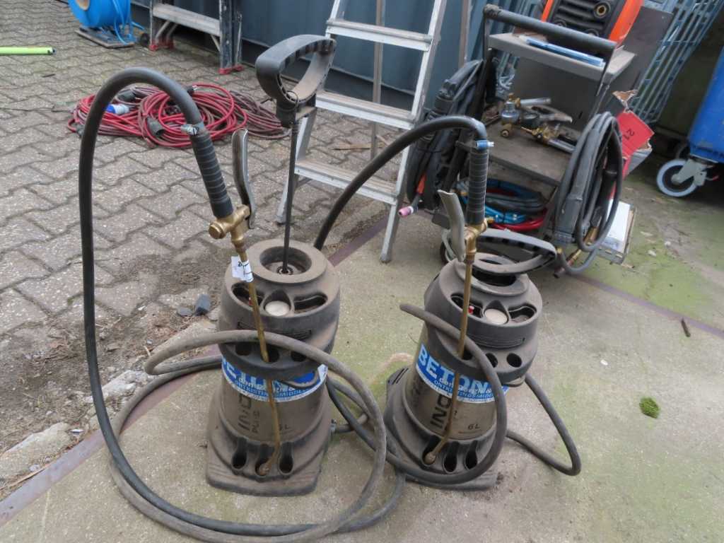 Mesto - 3595P - Spruzzatore a pressione in acciaio inox (2x)