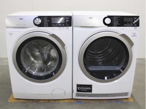 AEG 8000 Series | Lavamat Ã?KOMix Technology Wasmachine & AEG 8000 Series | Lavatherm AbsoluteCare System Wasdroger
