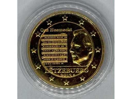 2 Euro Verguld – Luxemburg 2013 – Volkslied "Ons Heemecht"