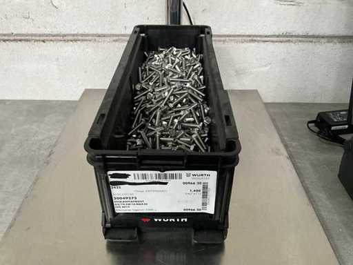 Würth 11.15 kg Zeskanttapbout M6 x 30 in stapelbare bak