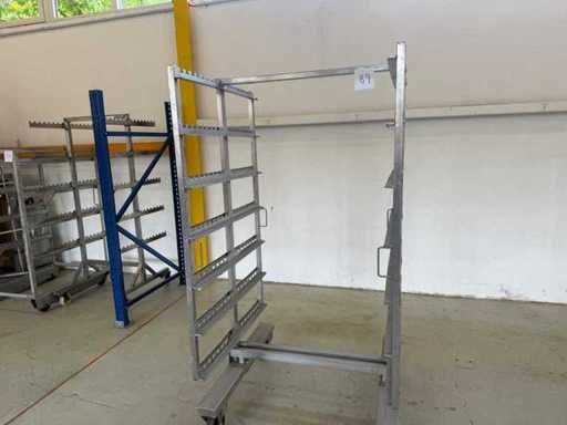 1000 mm - Rauchwagen Edelstahl
