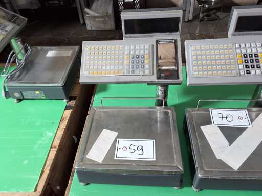   Échelle BIZERBA type SC 800 avec pression de reçu, max 6 kg, minimum 40 g