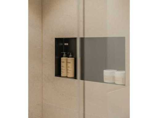 LoooX Colour BoX nicchia per nero opaco 60x10x30 cm integrato e montato in superficie