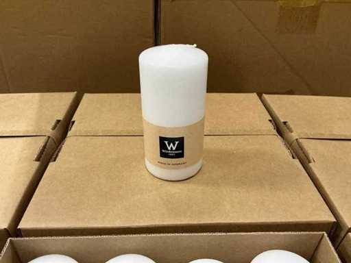 Bougies piliers Lot Wiedemann 40h RAL 120/58mm blanc (480x)