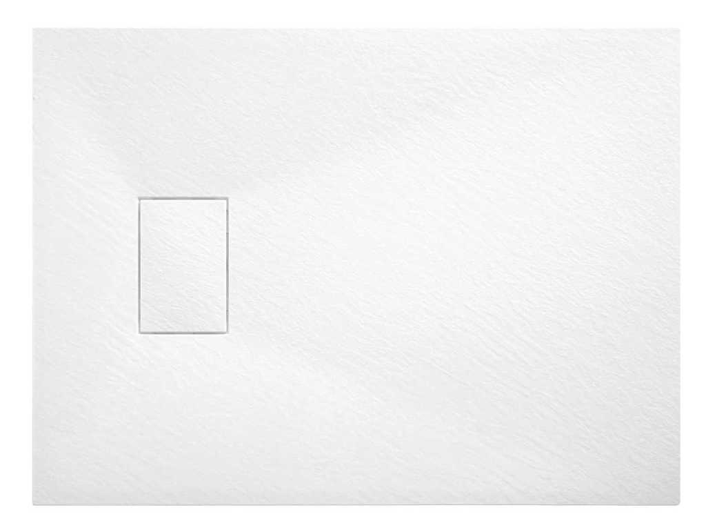 Shower tray - SMC slate - Toronto - matt white or matt black 120x90cm