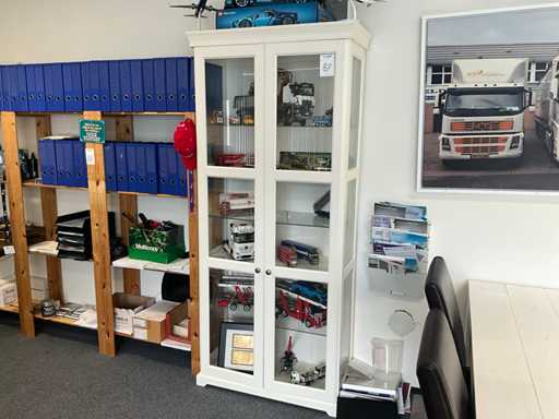 Vitrinekast met miniatuur auto’s