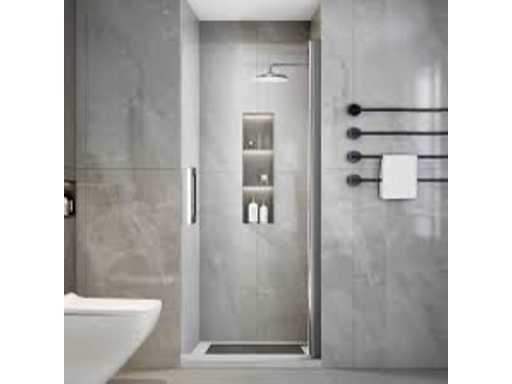 Revital QP-G80-MB Nischa Prysznicowa Drzwi 80 cm
