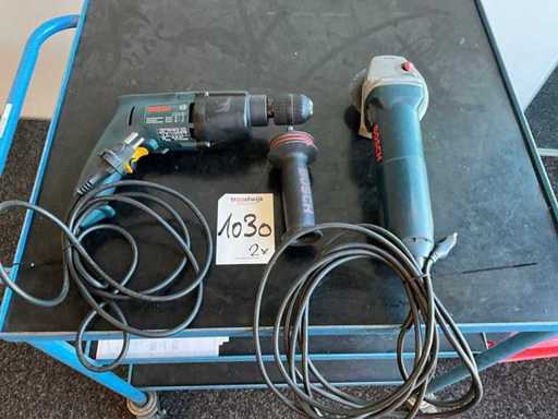Bosch angle grinders and drills