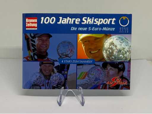 5 Euro Zilver 100 jaar skiën