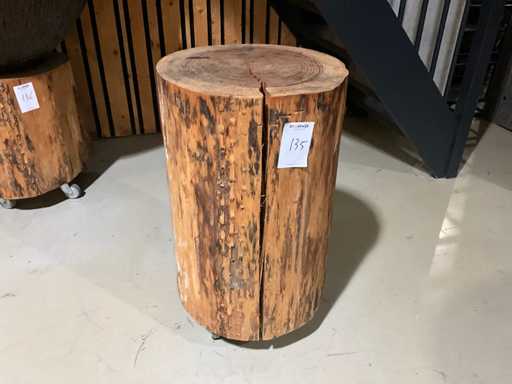 Bijzettafel - boomstam