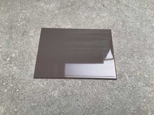 Mosa Gray Brown Gloss Wall Tile 15x20 cm 10 m²