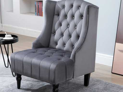 Fauteuil Chesterfield Grand Confort Dossier Assise
