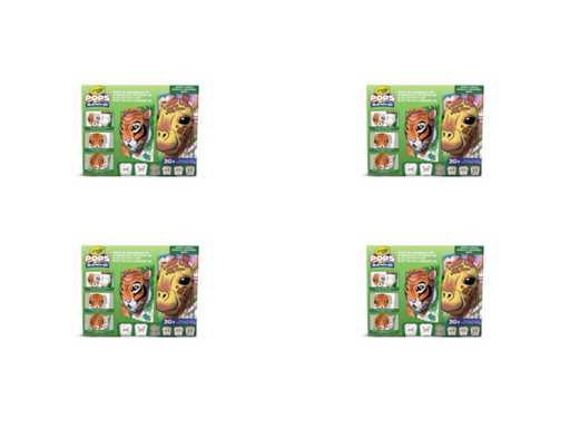 Crayola - POPS - Hobby Kit - 3D Activity Super Set for Children - Jungle Theme - 6 Topics