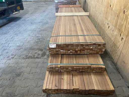 Guyana Teak Slats Planed 3350-3950x40x21mm (424x)
