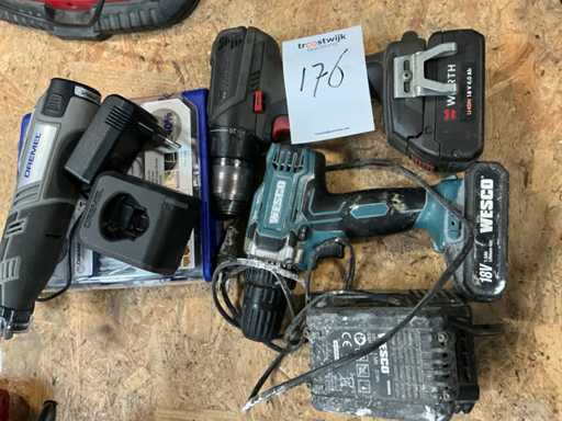 Akkuloses Werkzeug (3x)