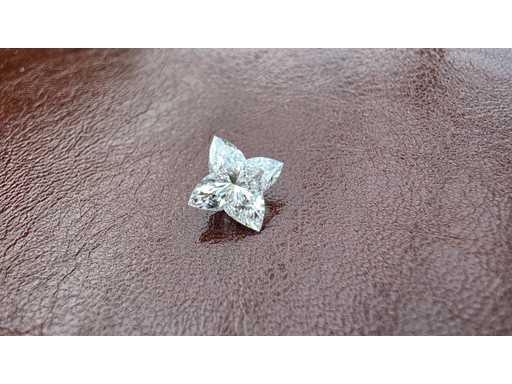 Diamant – ca. 1,00 Karat – Blütenschliff-Diamant (zertifiziert)