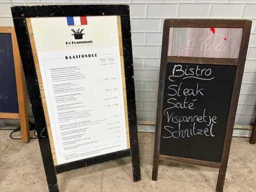 Dwustronny znak chodnika (2x)