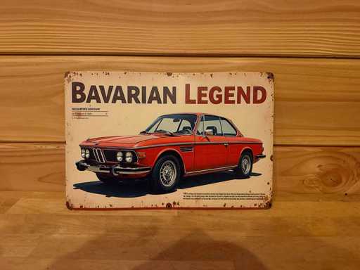 Metalen reclamebord 30x20cm