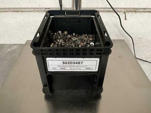 Würth 6,11 kg Schraube M6 x 12 Edelstahl im stapelbaren Behälter