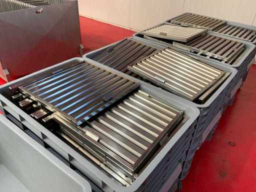 Grilă de capotă cu extractor L50 x B50 din oțel inoxidabil (120x)