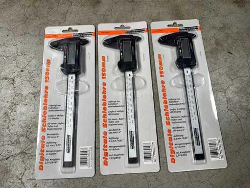 (3x) Digitale schuifmaat 150mm