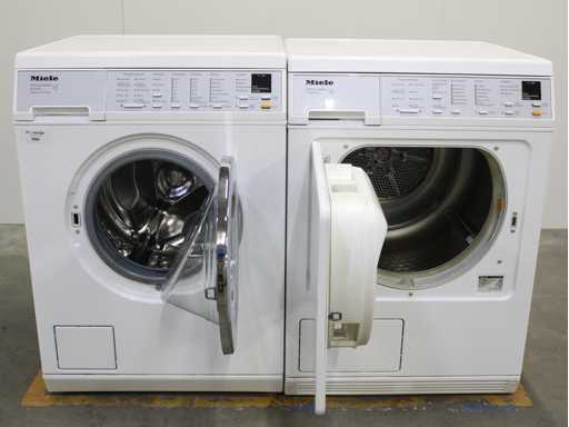 Miele W 5445 SoftCare System Waschmaschine & Miele T 8463 C SoftCare System Wäschetrockner
