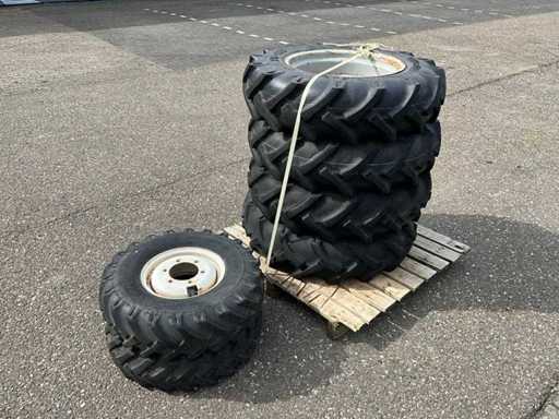 Roues réglées pour. Mini-tracteur