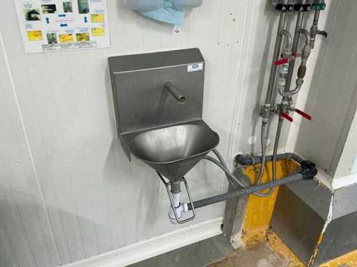 SCM Edelstahl-Wandwaschbecken (2x)