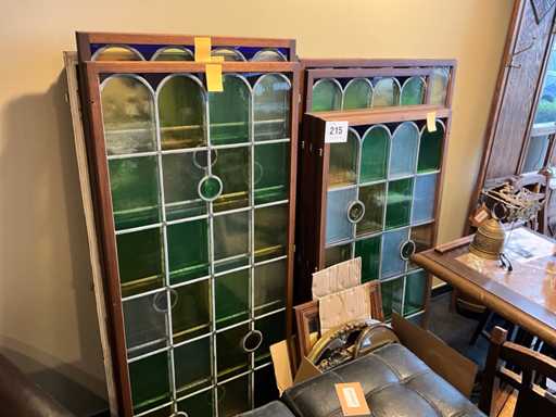 Partij brandglas ramen