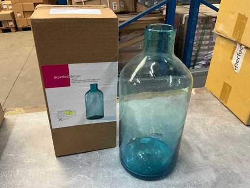 Imperfectdesign vaas aqua +/- Ø16 x 35 cm hoog (26x)