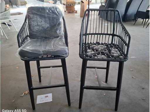 Isabel - Scaun de bar - Scaun de grădină (2x)