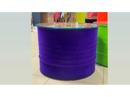 Ton in velours / fluweel H45cm Purple