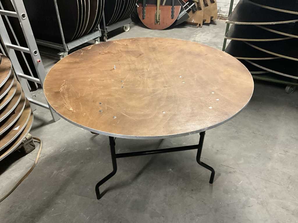 19 round folding banquet tables