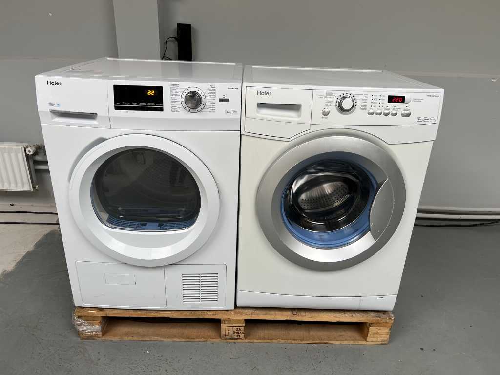 Haier - Waschmaschine + Haier Trockner