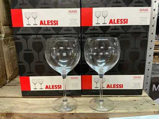 Partij Alessi Mami red wine glasses sets (20x)