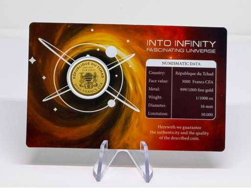 1/1000 OZ 999 Fijn Goud Zwart Gat Tsjaad