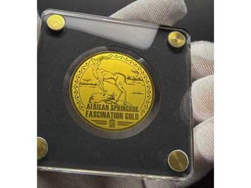 Rare Premium Gold Coin in 1/200 Ounce 999 Fine Gold – African Wildlife Edition