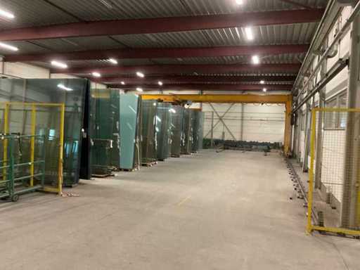 1994 Echipamente de ridicare/depozitare a plăcilor de sticlă Lisec PKL 60/30 cu ridicare cu piston