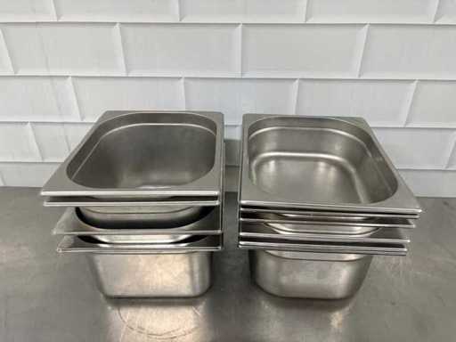 Edelstahl – Gastronorm-Tablett (10x)